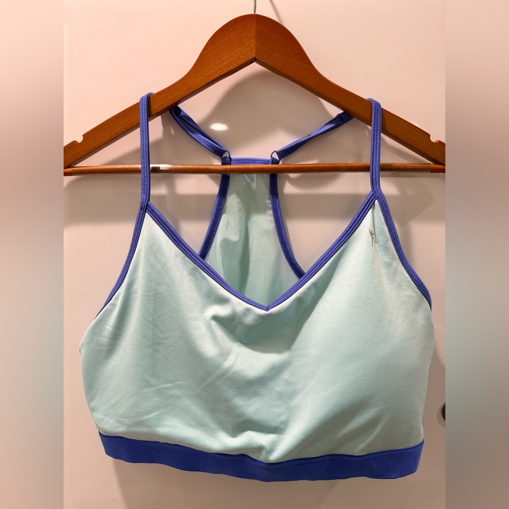 Danskin Blue and Light Blue Halter Bralette